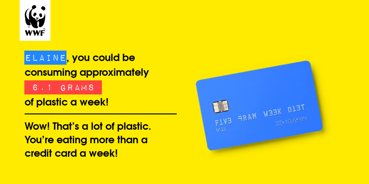 Plastic diet result for Elaine