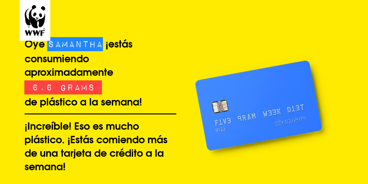 Plastic diet result for Samantha