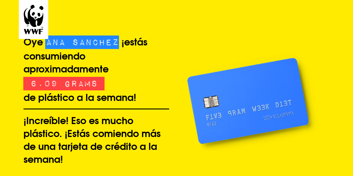 Plastic diet result for Ana sanchez