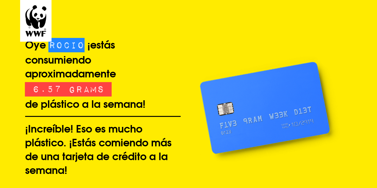 Plastic diet result for Rocio